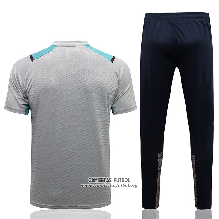 Chandal del Manchester City Manga Corta 2021/2022 Gris
